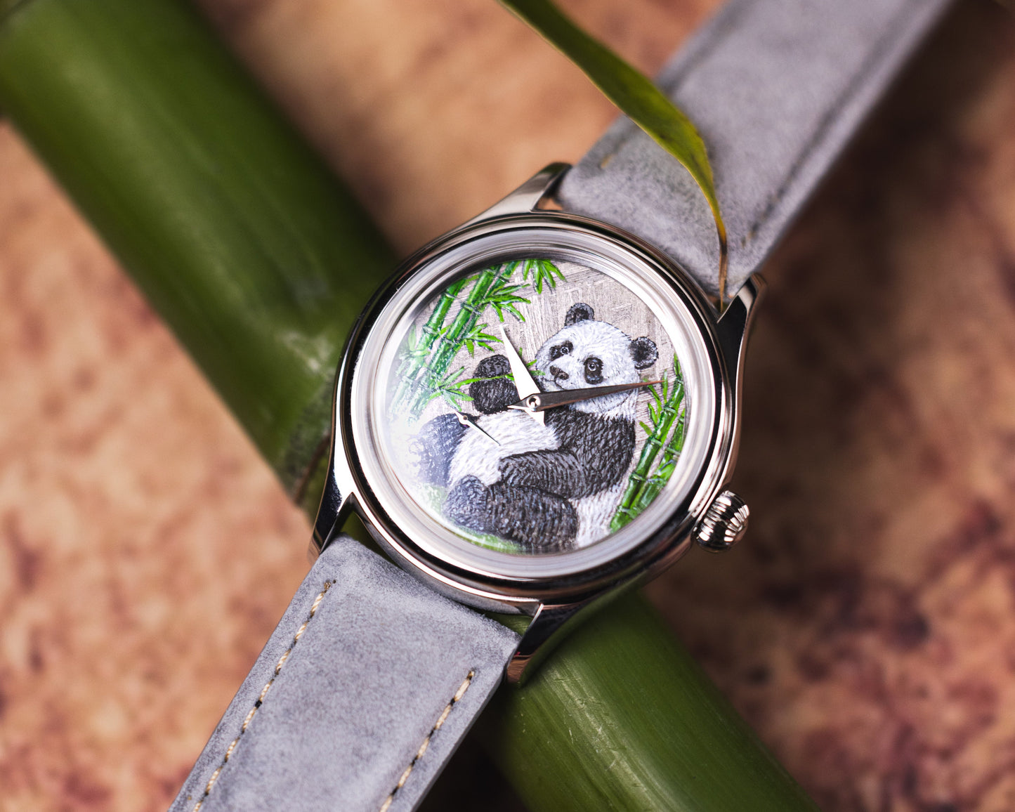 L'Artisan Panda Hand-Painted by @TheDialArtist