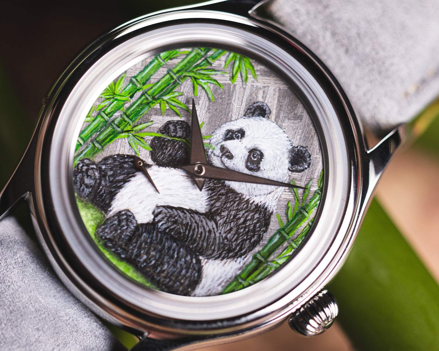 L'Artisan Panda Hand-Painted by @TheDialArtist