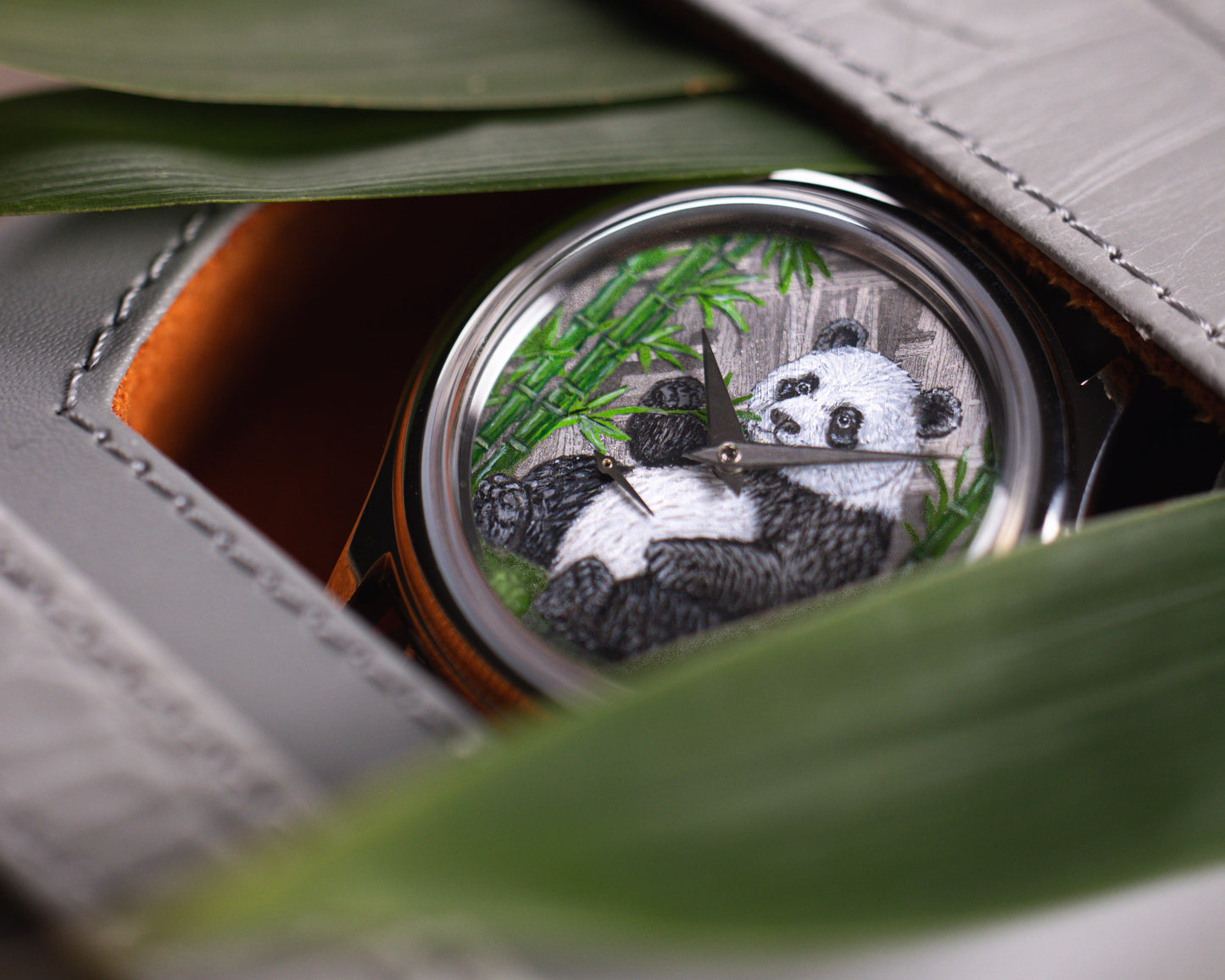 L'Artisan Panda Hand-Painted by @TheDialArtist